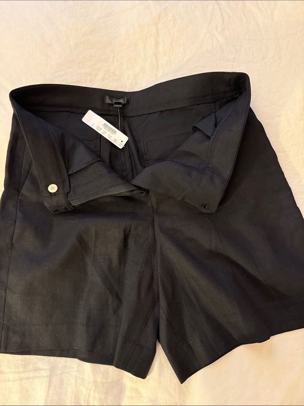 J.Crew Black NWT. Linen Blend shorts size 8